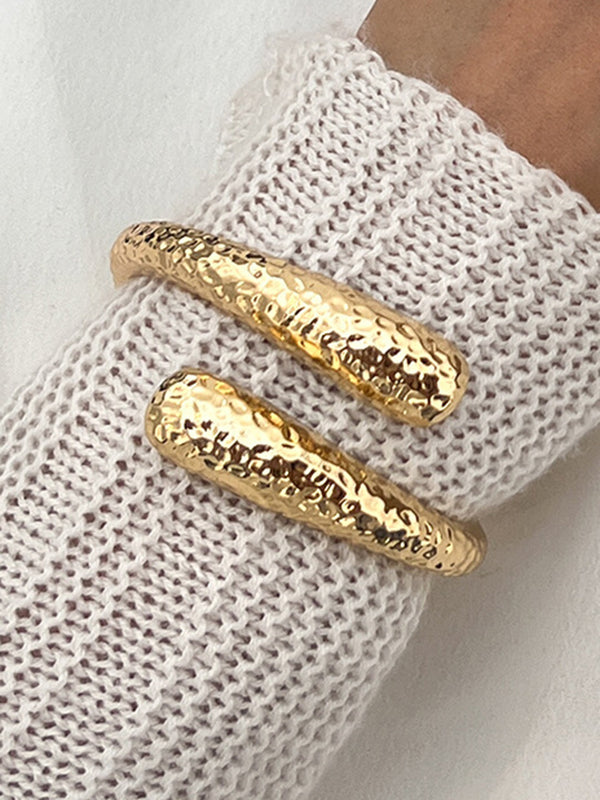 Geometric Pleated Shiny Irregularity Bracelet Accessories