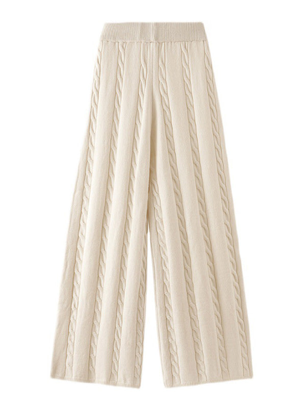 Stylish Selection Loose Wide Leg Solid Color Pants