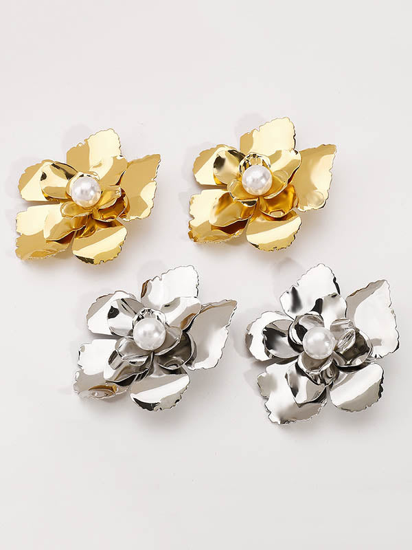 Flower Shape Necklaces Accessories Drop Earrings