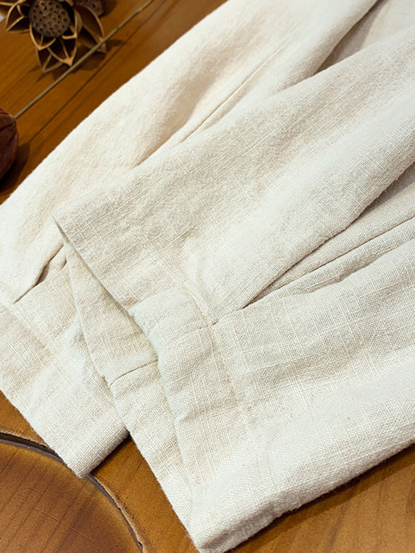 Solid Color Bloomers Trousers Casual Pants Bottoms