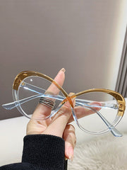 Contrast Color Geometric Sun-Protection Sunglasses Accessories