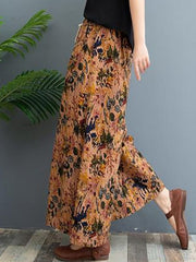 Original Creation Loose Wide Leg Printed Casual Pants Bottoms