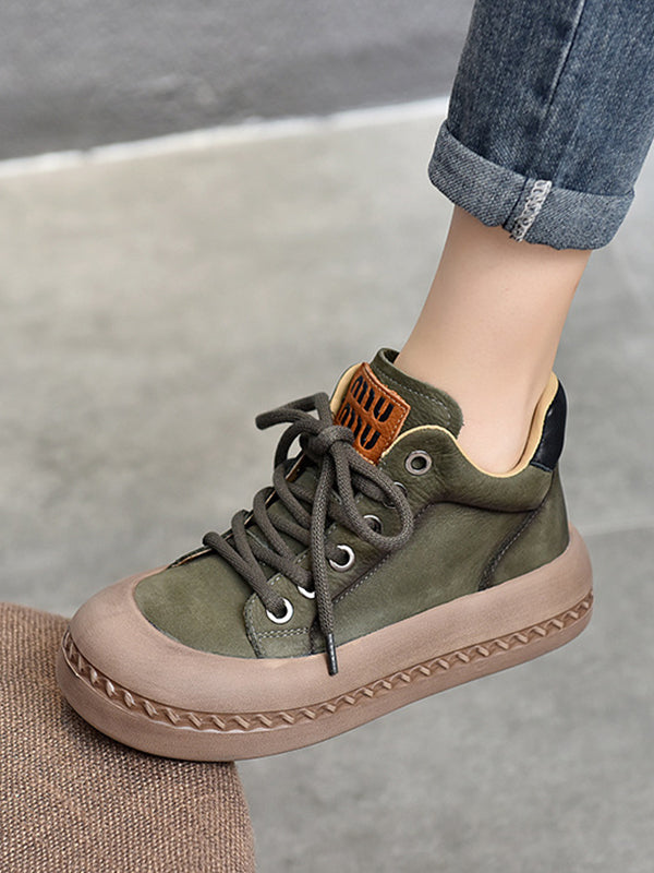 Round-Toe Tied Shoes Booties