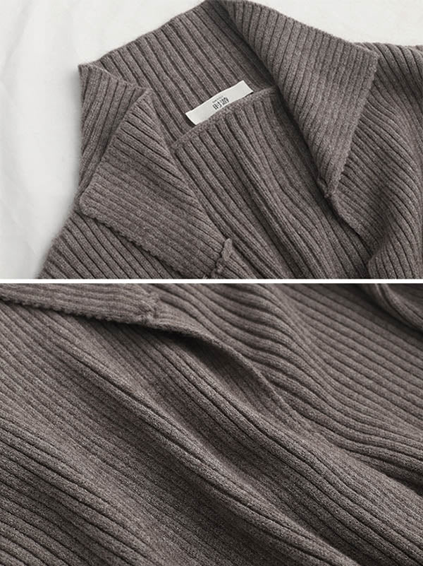 Original Solid With Pocket Cardigans Outerwear