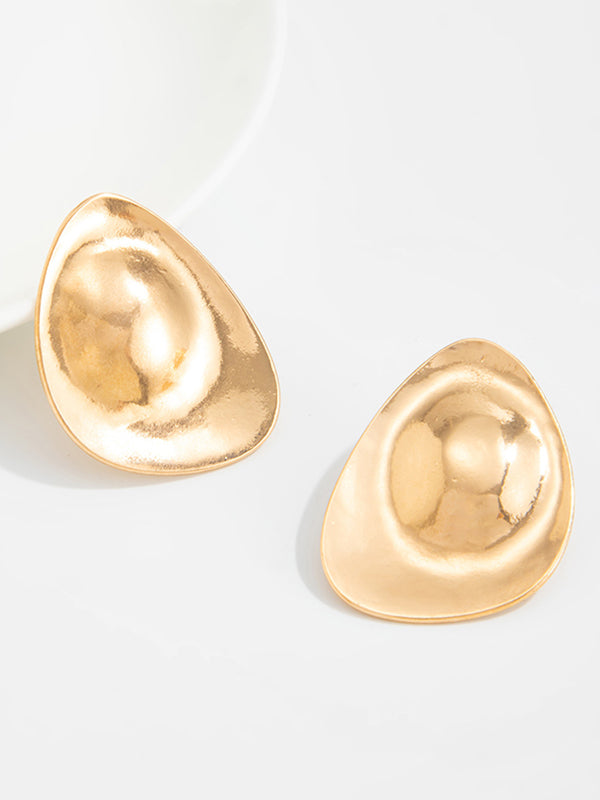 Geometric Shiny Water Drop Earrings Accessories