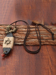 Vintage Wooden Star Shape  Necklaces Accessories