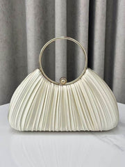 Chains Lock Pleated Evening Bags & Clutches Crossbody Bags