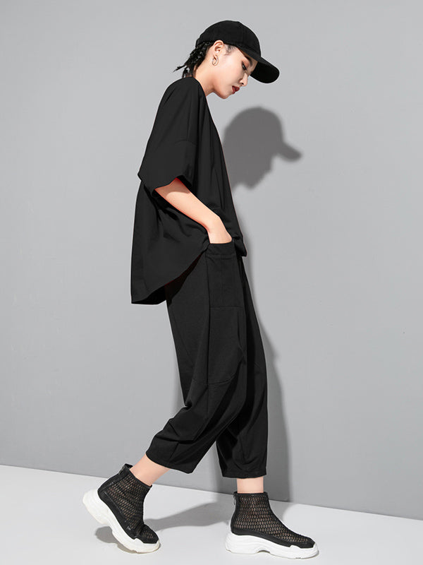 Solid Round-Neck T-Shirts
