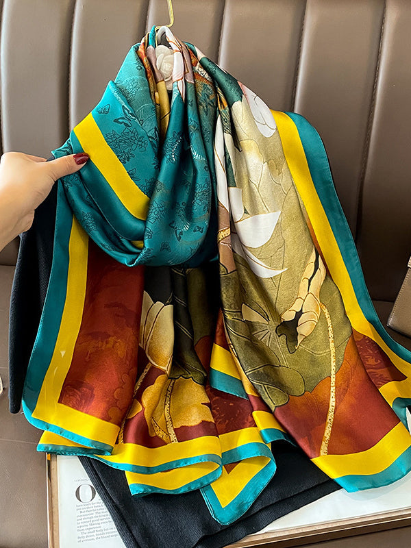 Flower Print Sun protection Shawl&Scarf