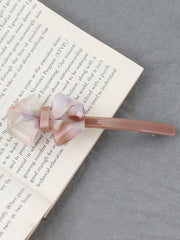 Bowknot Geometric Solid Color Hair Clips