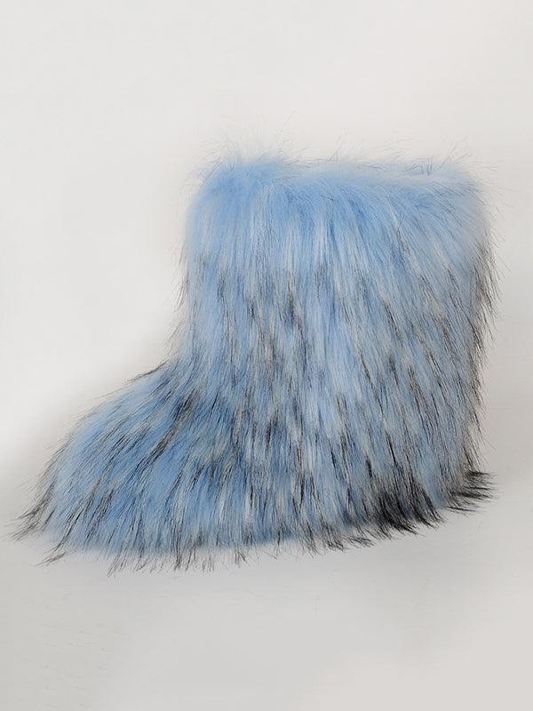 Contrast Color Keep Warm Boots