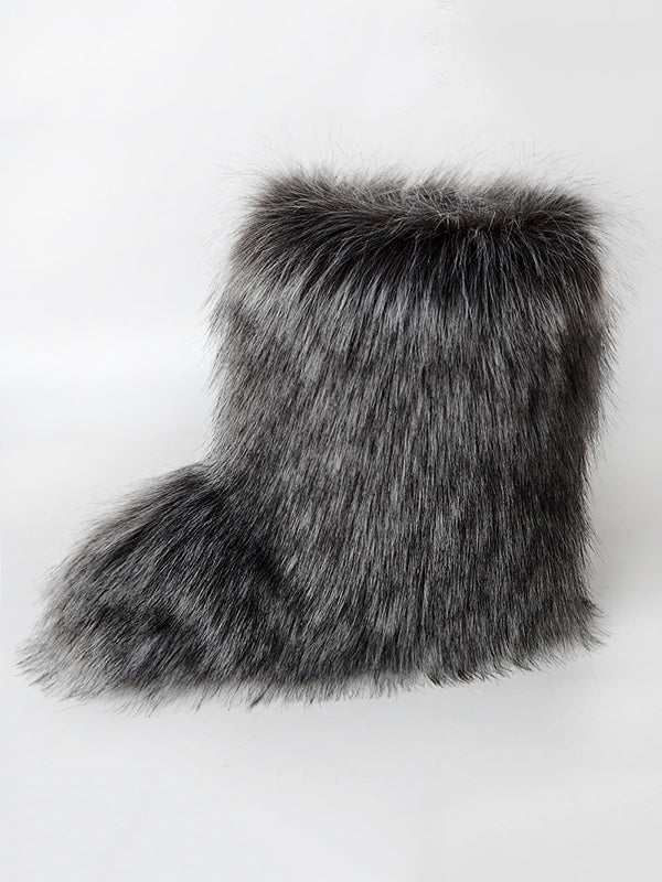 Contrast Color Keep Warm Boots