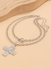 Chains Double Layered Geometric Normcore Necklaces Accessories