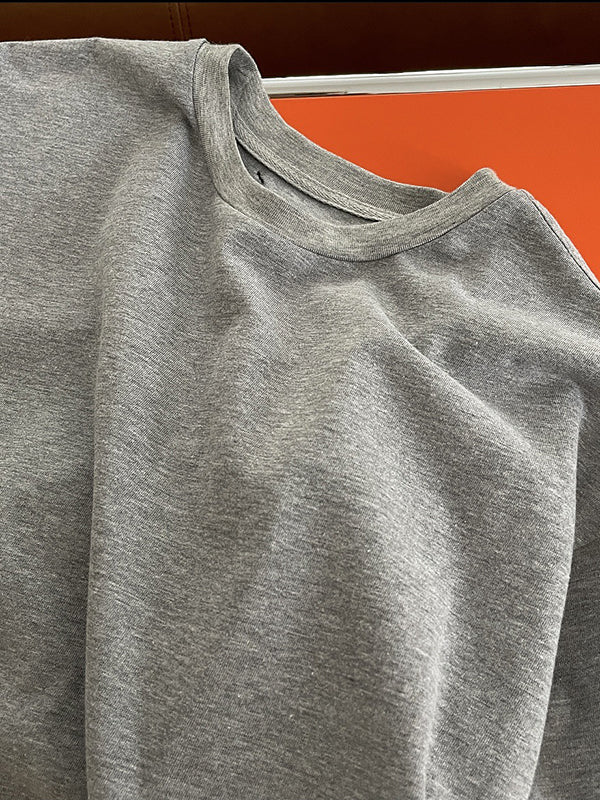 Casual Short Sleeves Solid Color Round-Neck Maxi Dress