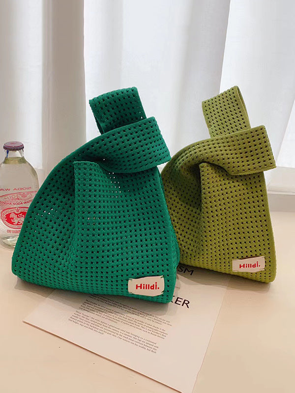 Hollow Korean-Style Woven Handbag Bags