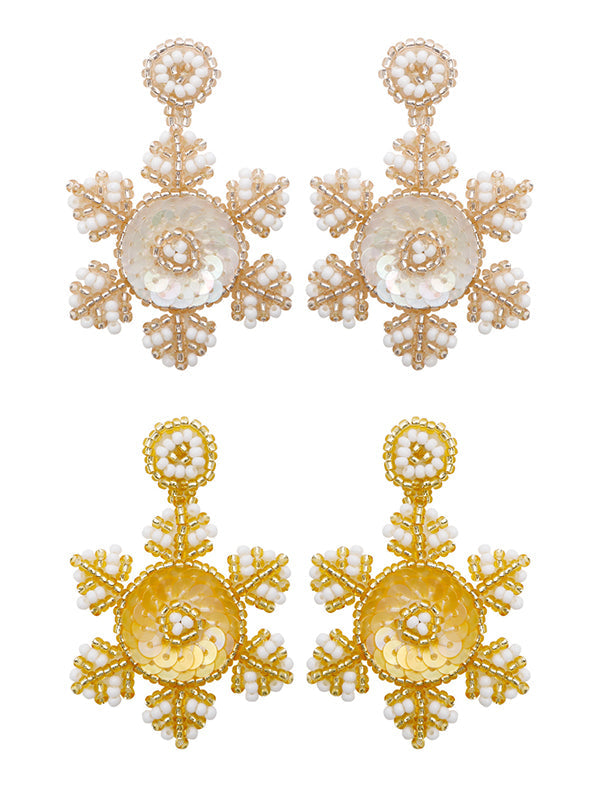 Christmas Snowflake Earrings Accessories