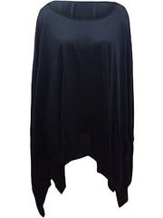 Batwing Sleeves Loose Solid Color Shirts Tops