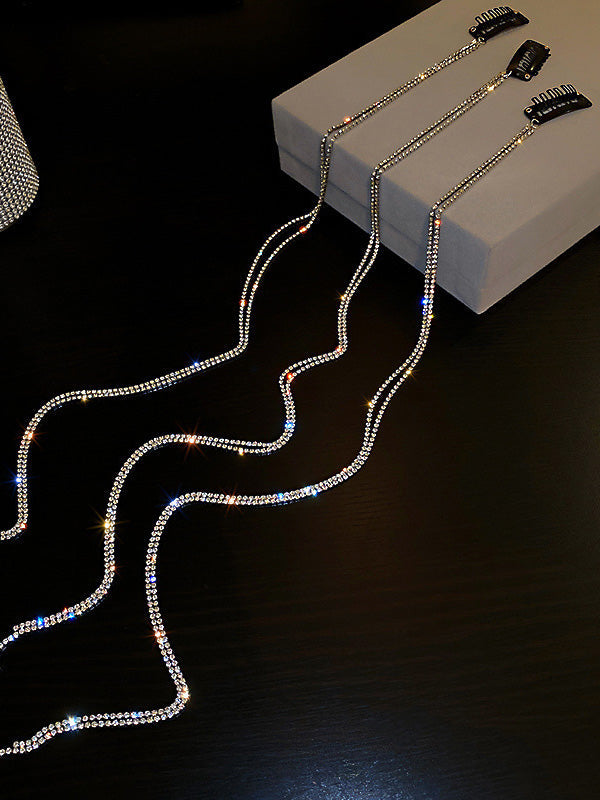 Original Stylish Rhinestone Tassels Hair Clip