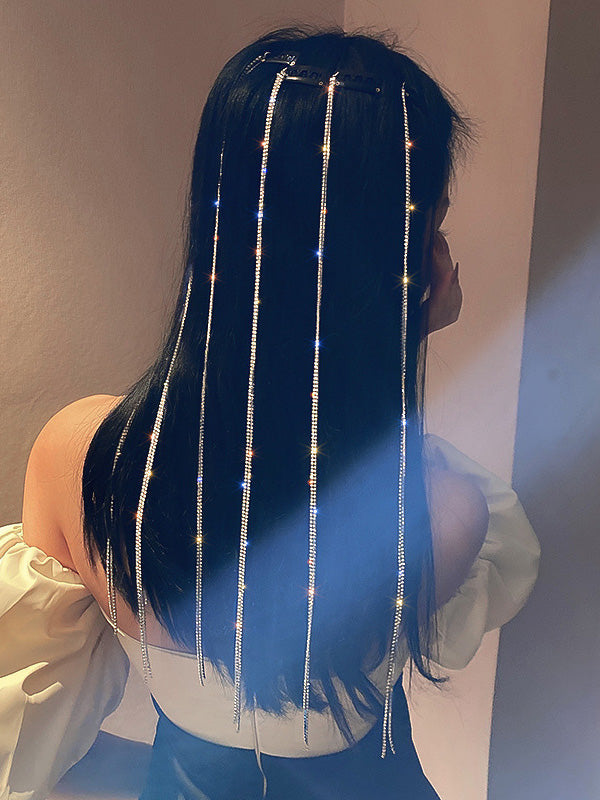 Original Stylish Rhinestone Tassels Hair Clip