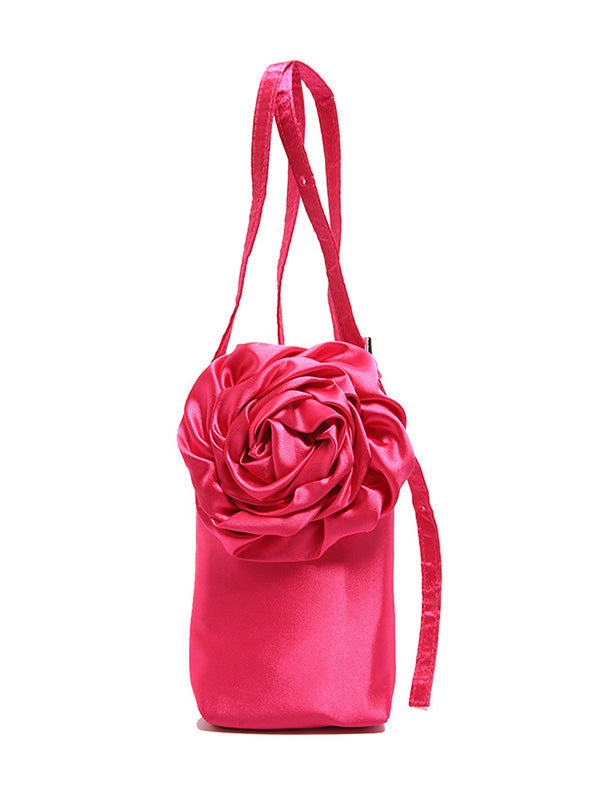 Flower Shape Solid Color Crossbody Bags Bags