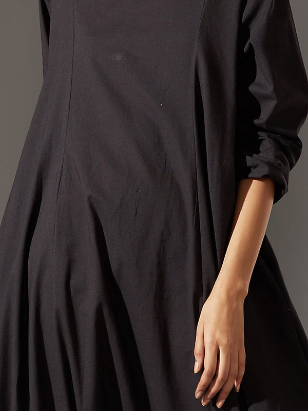 Casual Loose Long Sleeves Solid Color Boat Neck Jumpsuits
