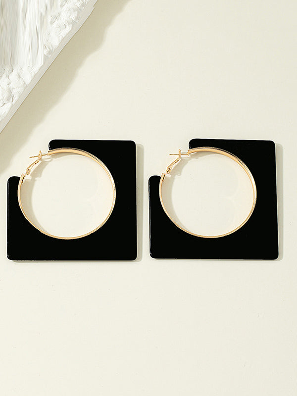 Geometric Normcore Drop Earrings