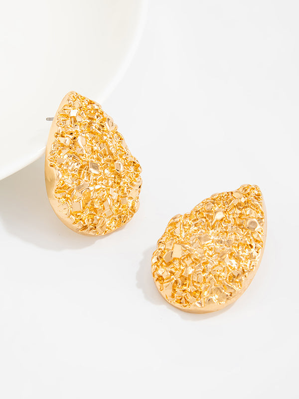 Geometric Shiny Water Drop Earrings Accessories