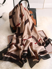 Keep Warm Plaid Sun Protection Scarf
