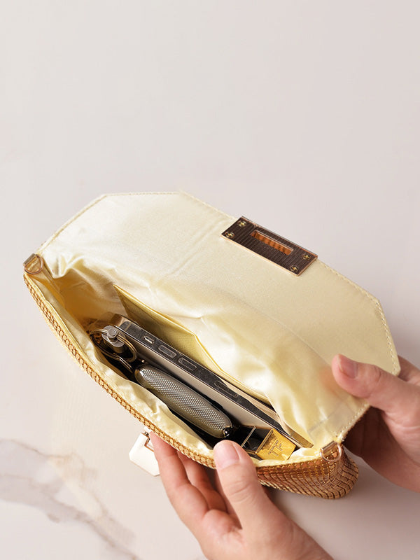 Shiny Split-Joint Handbags Bags