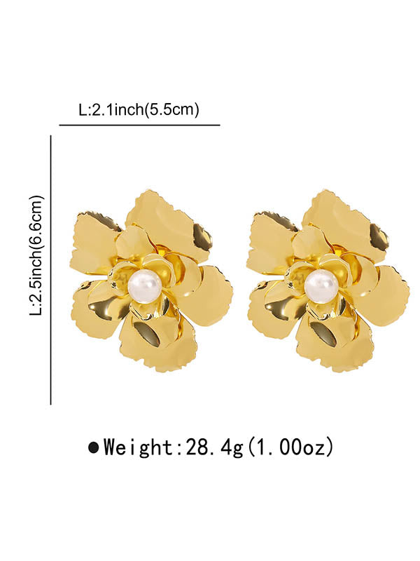 Flower Shape Necklaces Accessories Drop Earrings