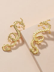 Animal Shape Solid Color Drop Earrings