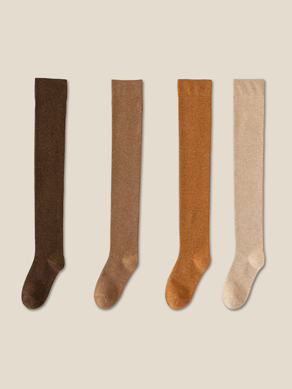 Casual Skinny Leg Skinny Solid Color Stockings Accessories