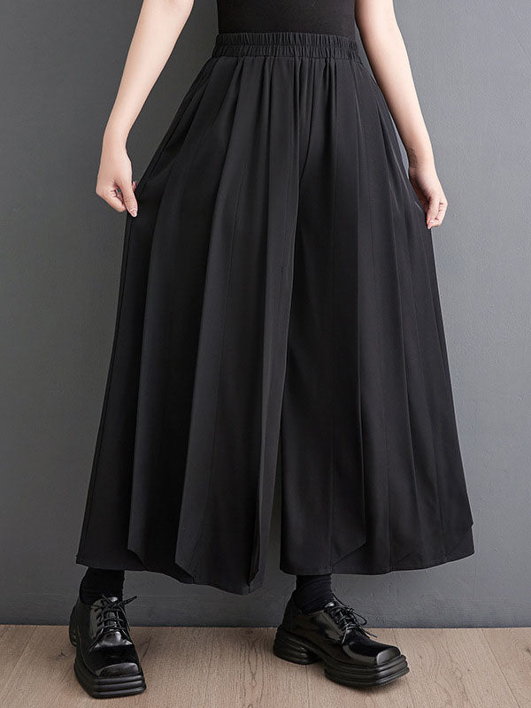 Pleated Loose Ninth Pants Casual Pants Bottoms