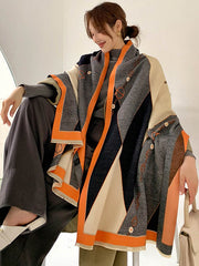 Thicken Split-Joint Warm Shawl&Scarf