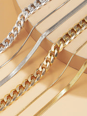 Chains Hollow Solid Color Necklaces Accessories Dainty Necklace