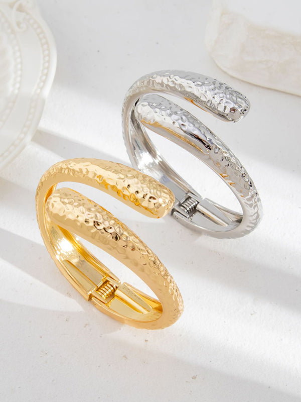 Geometric Pleated Shiny Irregularity Bracelet Accessories