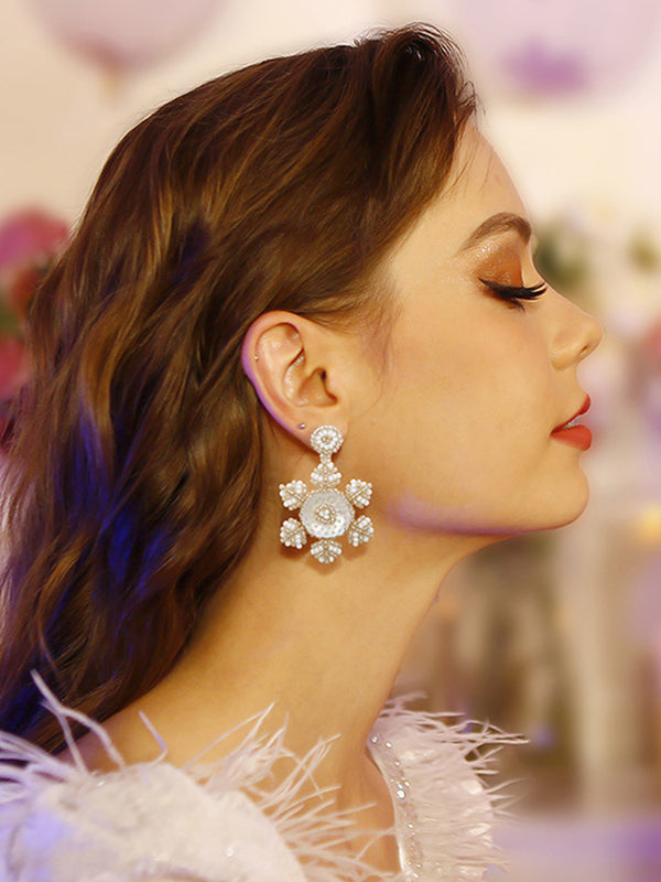 Christmas Snowflake Earrings Accessories