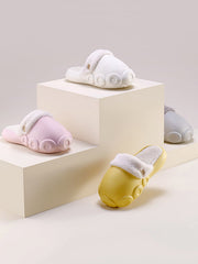 Warm Removable Washable Waterproof Thick-Soled Cotton Slippers