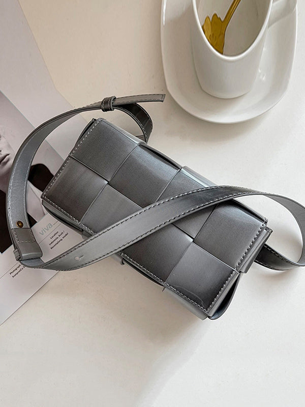 Chains Gradient Woven Crossbody Bags Bags