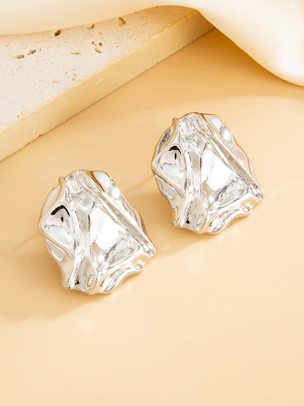 Shiny Irregularity Earrings Accessories