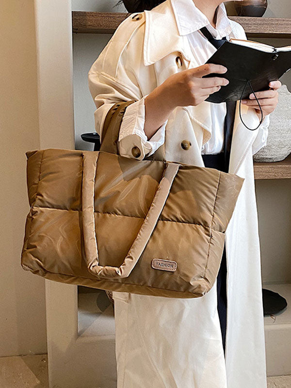 Split-Joint Padded Tote Bags Handbags Bags