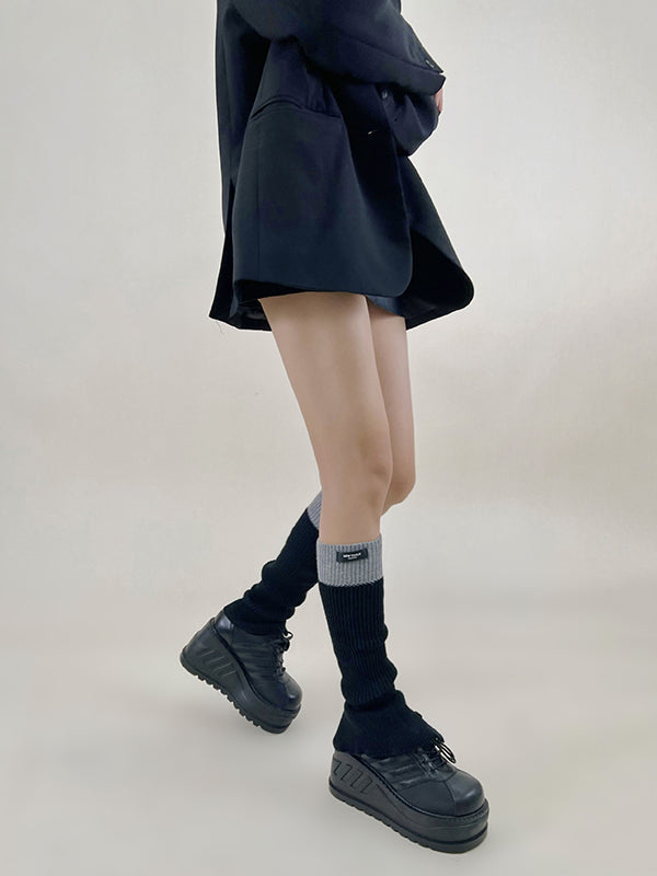 Leisure Flared Contrast Color Leg Warmers Accessories