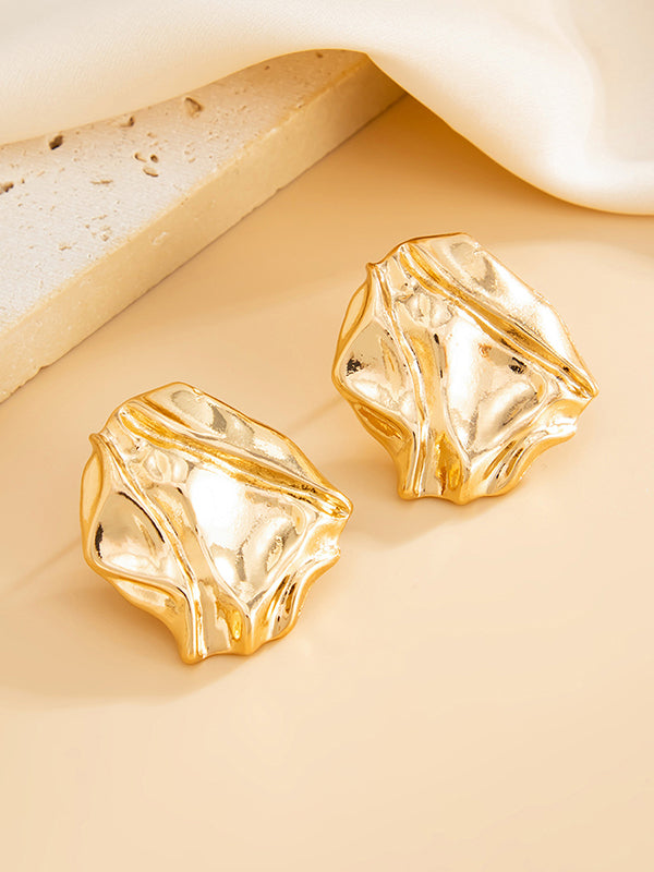 Shiny Irregularity Earrings Accessories