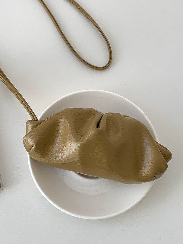 Geometric Pleated Solid Color Bags