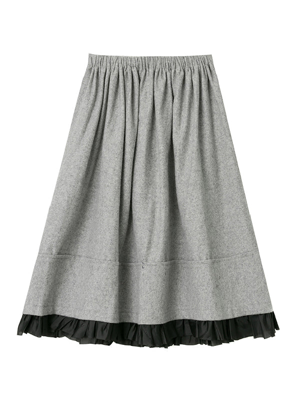 Urban Long Sleeves Buttoned Round-Neck Jacket Top+ Split-Joint Skirt Two Pieces Set