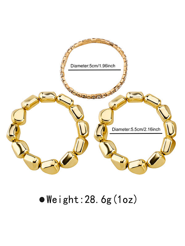 Geometric Rhine Stones Normcore Bracelet Accessories