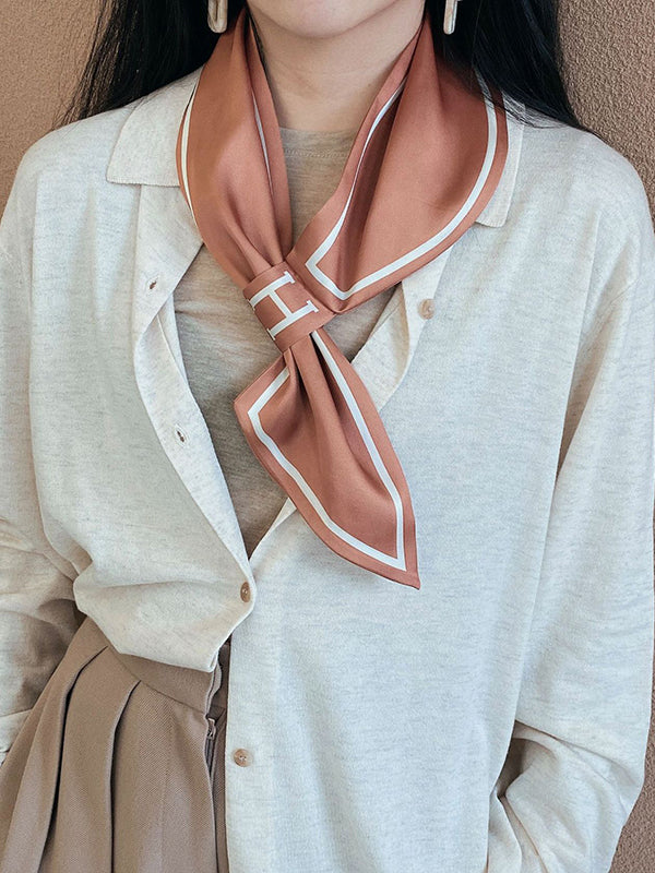 Urban Simple Sun-protection Letter Print Scarf