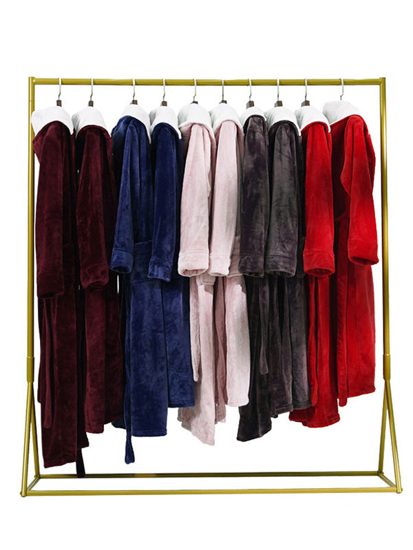 Comfortable  Warm Hooded Pajama Robe