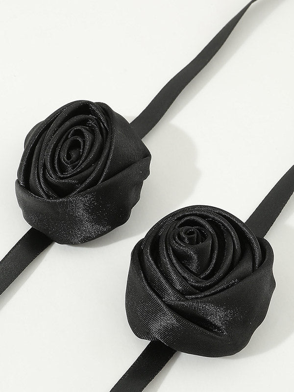 Solid Color Three-Dimensional Flower Necklaces Accessories Bracelet Accessories