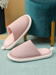 Round-Toe Split-Joint Slippers